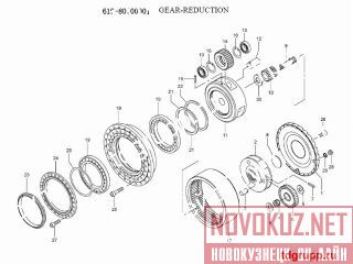 619-80700001   (gear-reduction) Kato HD2045-3 